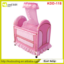 Pink Color Crib for Baby Girl, Inner cradle with mosquito net